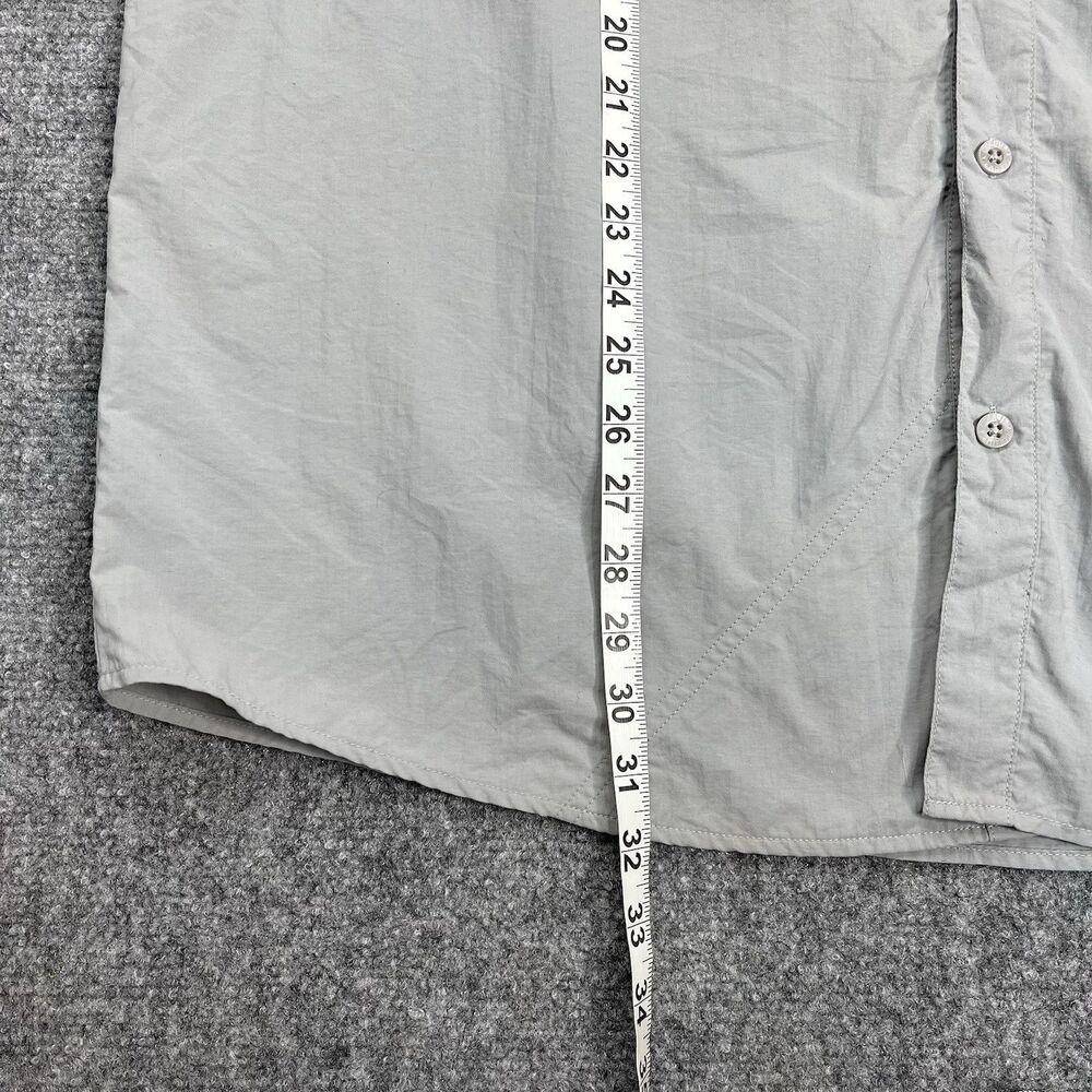 Columbia Shirt Mens XXL Omni Shield Roll Tab Sleeve Gray Nylon Fishing Outdoor - Picture 9 of 10